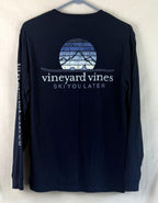 Vineyard Vines Shirt Mens Medium Blue Long Sleeve Ski You Later