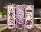 20 oz Smutty Book Club Stainless Steel Tumbler with Lid, Straw