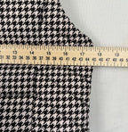 TOMMY HILFIGER Puffer Vest Womens Small Classic Houndstooth Jacket Black White