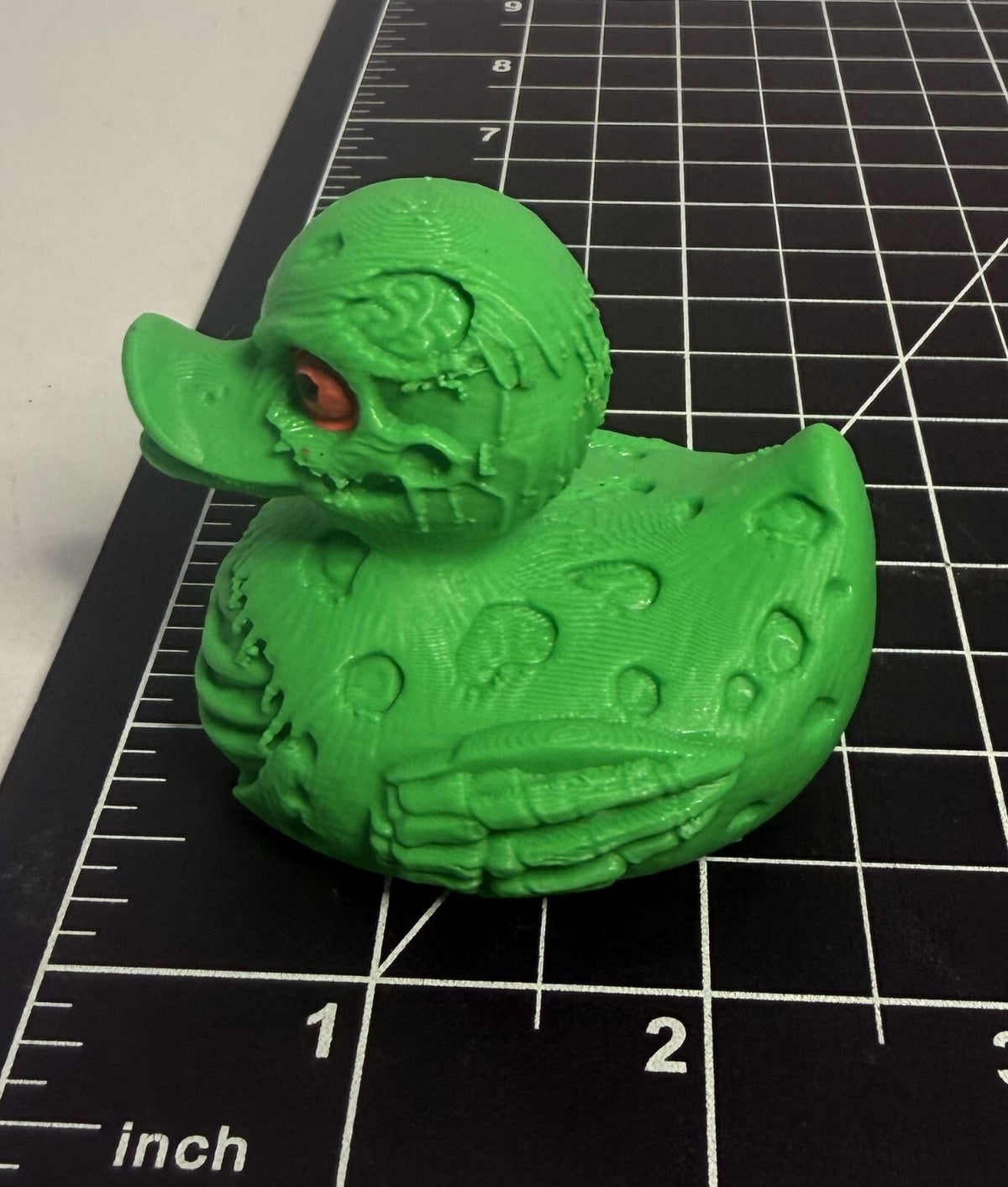 3d Printed Zombie Duck - 2 1/5 Inch Tall - Halloween - Jeep
