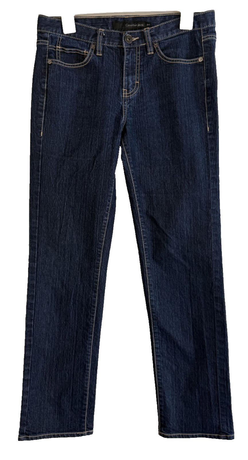 Calvin Klein Womens Skinny Jeans Size 28/6 Mid-Rise Blue Denim