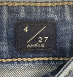 Lucky Brand Jeans Womens Sz 4 High Rise Skinny Bridgette Button Fly Raw Hem