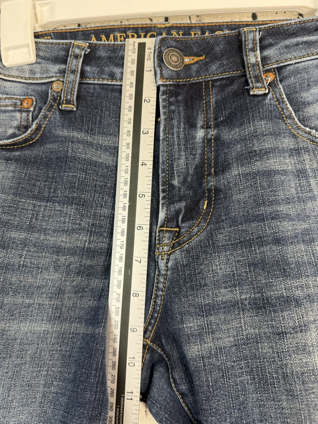 American Eagle 360 Extreme Flex Slim Straight Jeans Mens 30x34 Blue Stretch