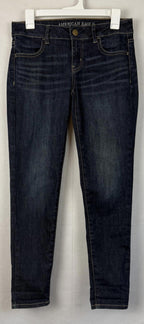 American Eagle Jeggings Super Stretch Womens Jeans Sz 2 Low Rise Denim