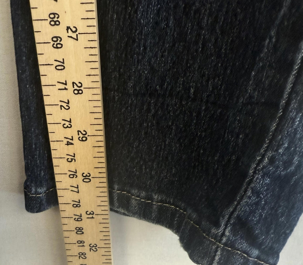 Levi's 524 Skinny Jeans Womens Size 13 Dark Wash Stretch Whiskered