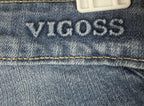 Vigoss Jeans Womens 30x31 Blue The Jagger Skinny Distress Medium Wash