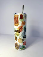 20 oz Artistic Sewing Stainless Steel Tumbler with Lid, Straw