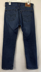 Levis 501 Jeans Mens 31x30 Blue Denim Button Fly Straight Leg Stretch Casual