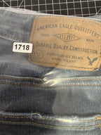 American Eagle 360 Extreme Flex Slim Straight Jeans Mens 30x34 Blue Stretch