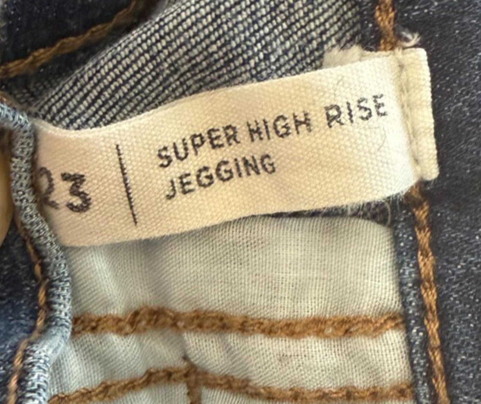 PacSun Jeans Womens 23 Denim Jegging Super High Rise Stretch