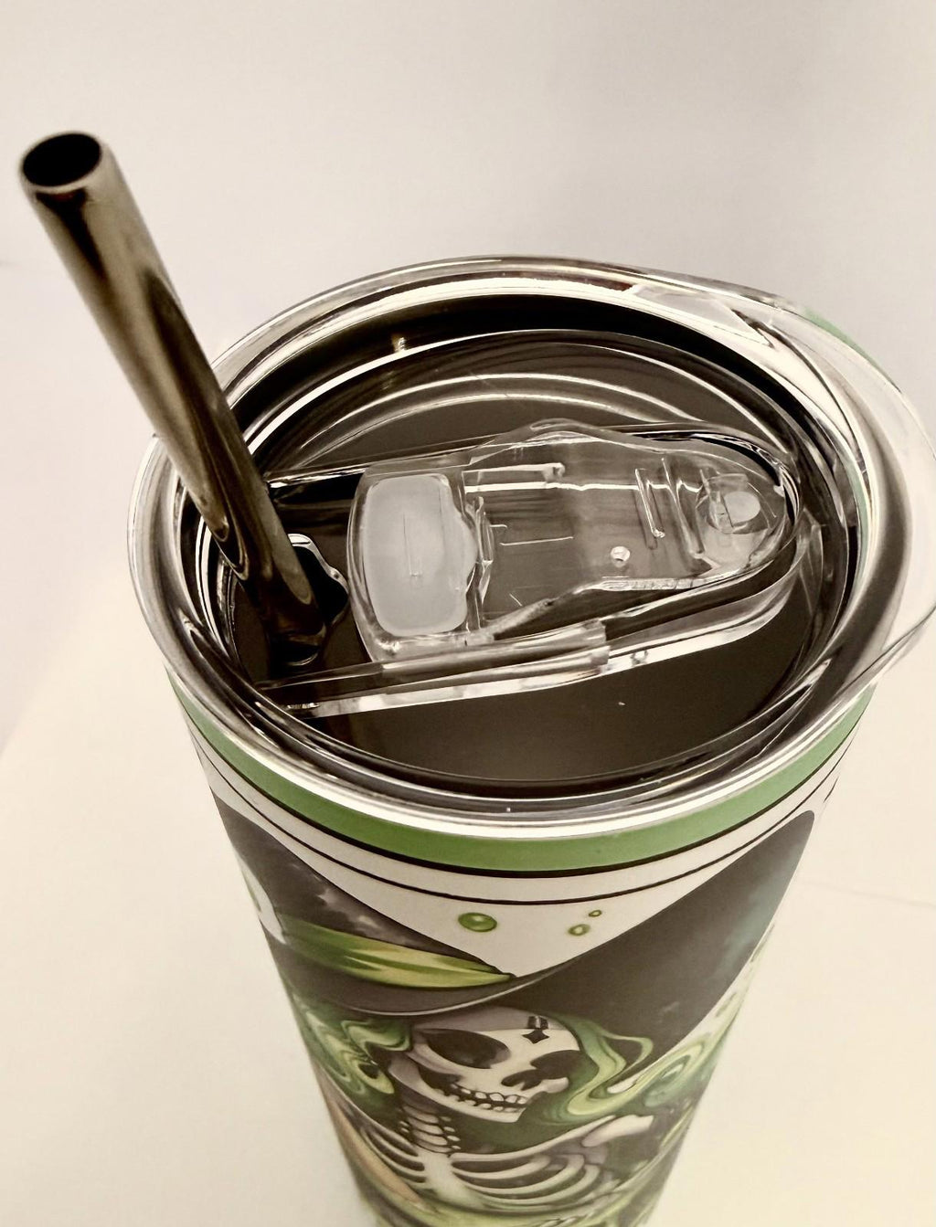 20 oz The Sh!t Stirrer Glow in the Dark Stainless Steel Tumbler with Lid, Straw