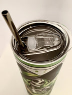 20 oz The Sh!t Stirrer Glow in the Dark Stainless Steel Tumbler with Lid, Straw