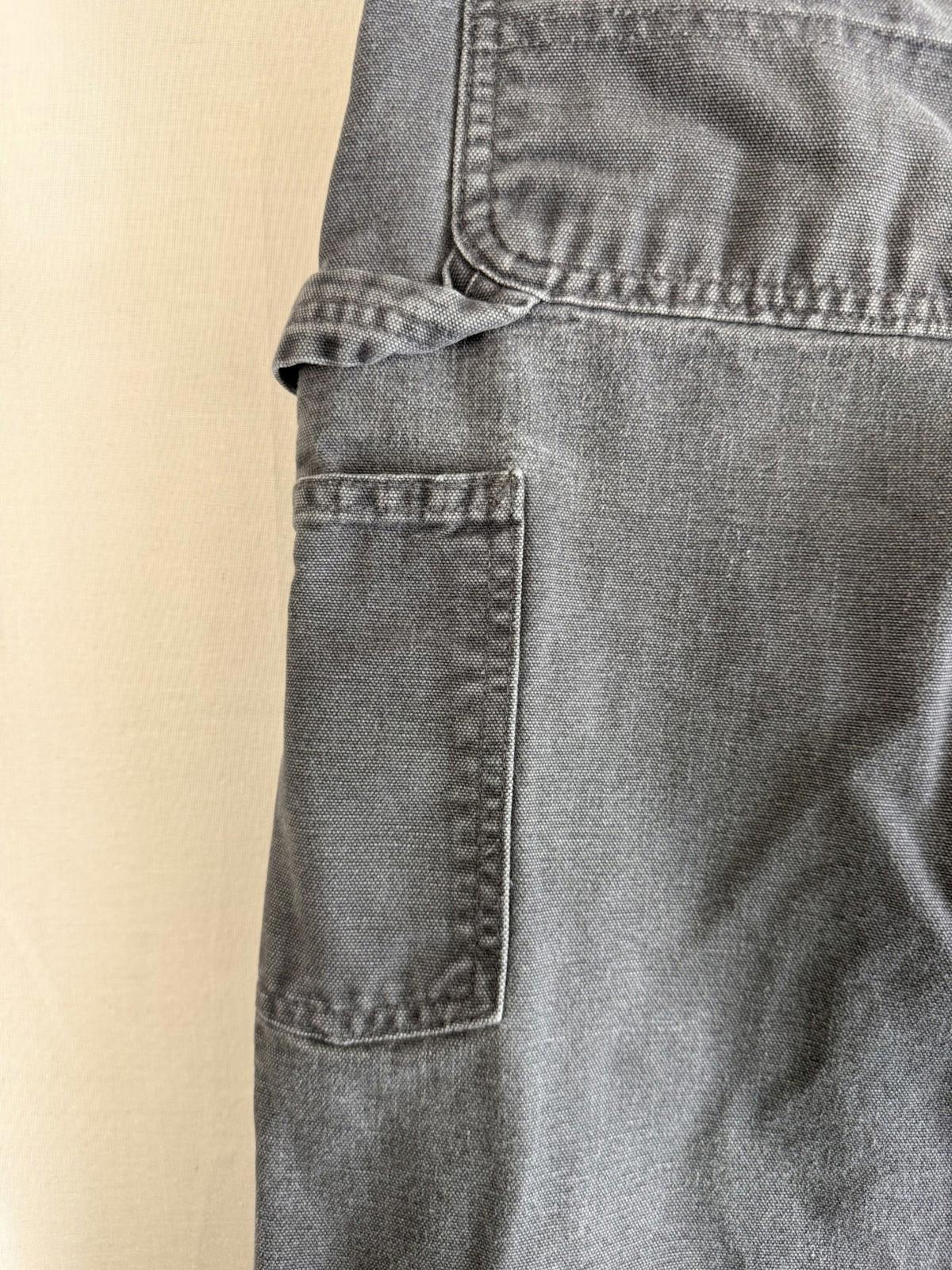 Carhartt Carpenter/Painter Pants B11 PTB Gray Mens Sz 35x30 Dungaree Fit