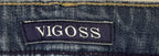 Vigoss Jeans Womens 30x31 Blue The Jagger Skinny Distress Medium Wash