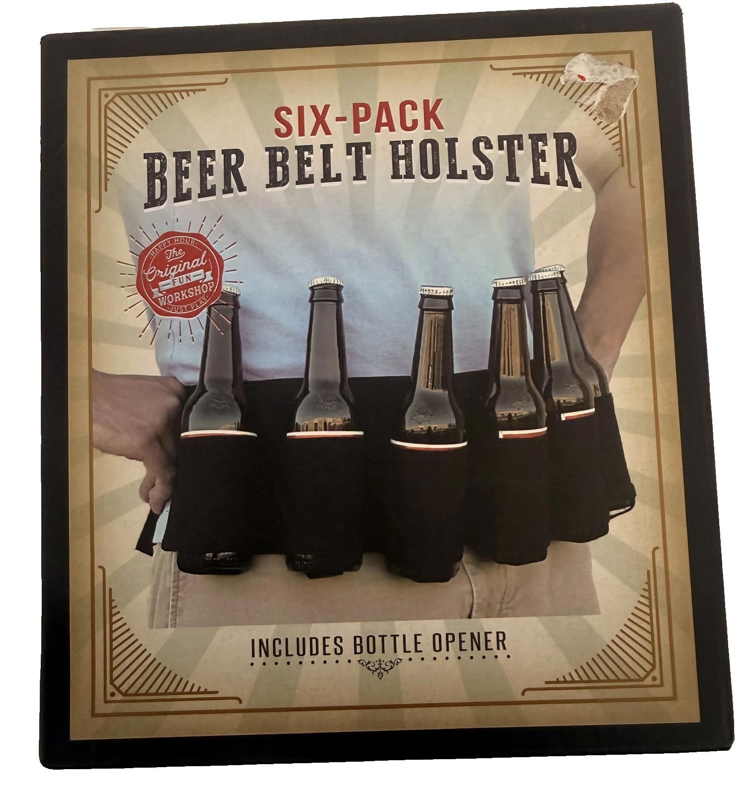 Beer Belt Holder – 6 Pack Holster Waist Belt for Parties & BBQs