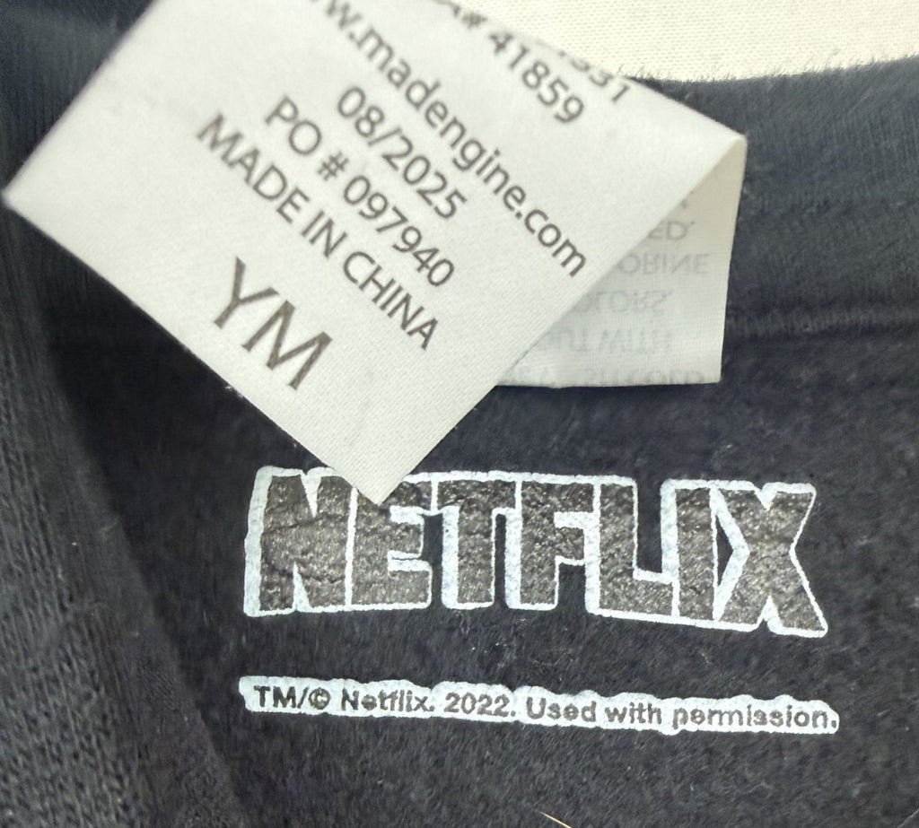 Stranger Things Hellfire Club Hoodie Youth M Red Graphic Devil Netflix Official