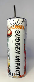 20 oz Sudden Impact Bowling Stainless Steel Tumbler with Lid, Straw