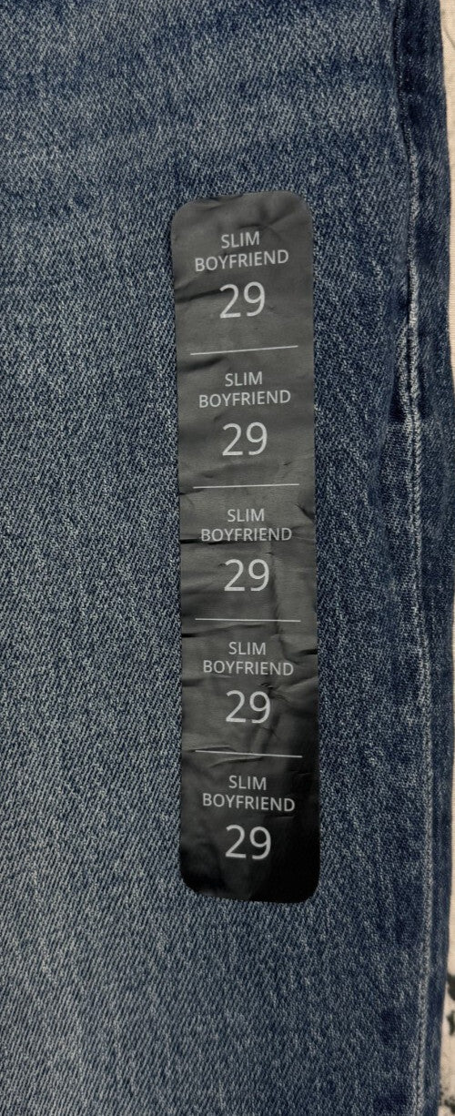 NEW J.Crew Slim Boyfriend Jeans Women Size 29 Raw Hem Medium Wash Stretch