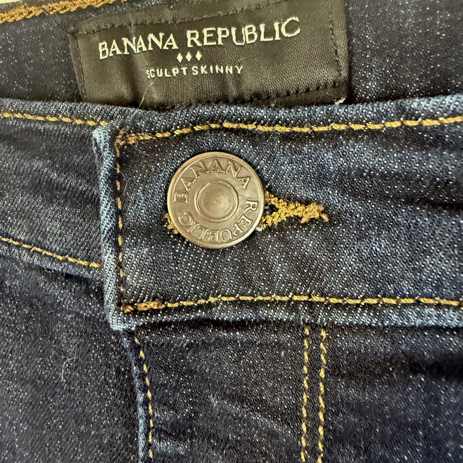 Banana Republic Womens Jeans Size 29/8 Sculpt Skinny Mid Rise Dark Wash