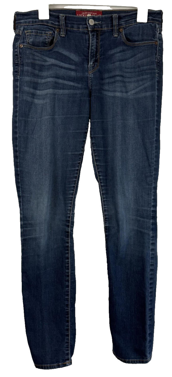 Lucky Brand Jeans Womens Sz 8/29 Sofia Skinny Whiskered Dark Wash Stretch