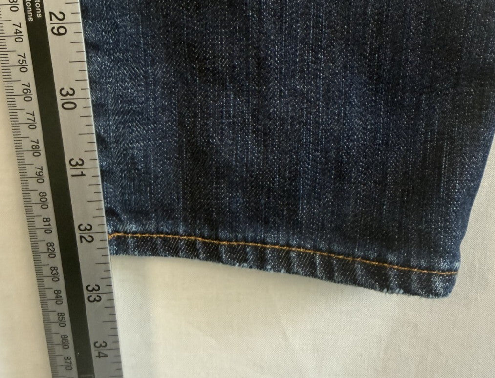 AG Adriano Goldschmied Premiere Skinny Straight Jeans Womens Size 27R Distressed