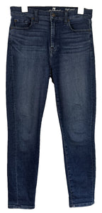 7 for All Mankind Jeans Womens Sz 29 Blue High Waist Ankle Gwenevere Preppy