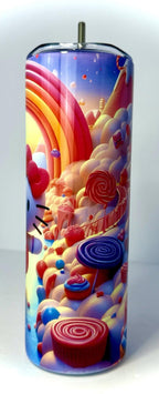 20 oz Hello Kitty Stainless Steel Tumbler with Lid, Straw