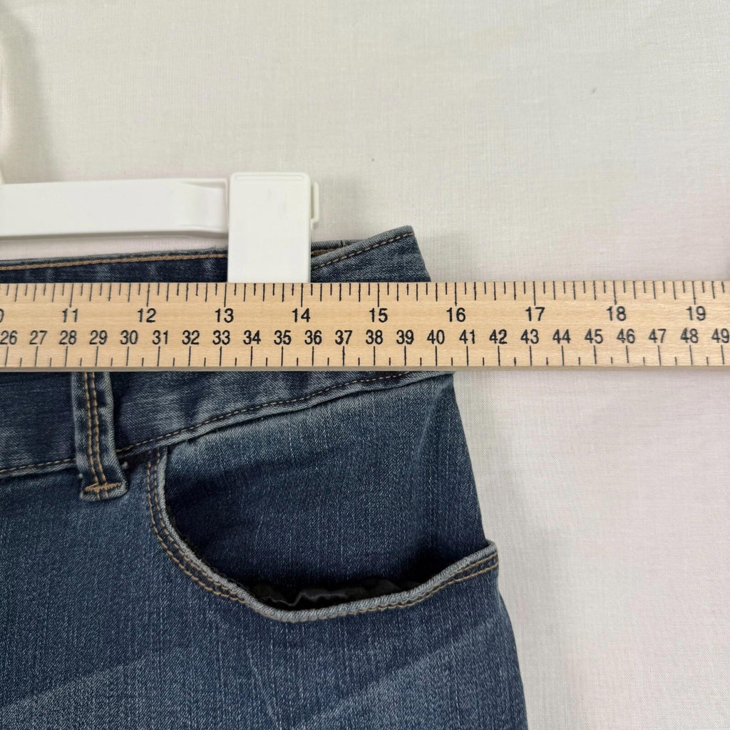 Boston Proper Jeans Womens Size 8 Blue Denim Mid Rise Straight Leg Stretch