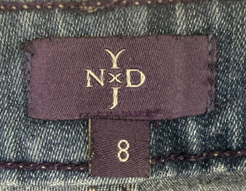 Not Your Daughters Jeans NYDJ Skinny Jeans Womens Size 8 Blue USA MADE Stretch