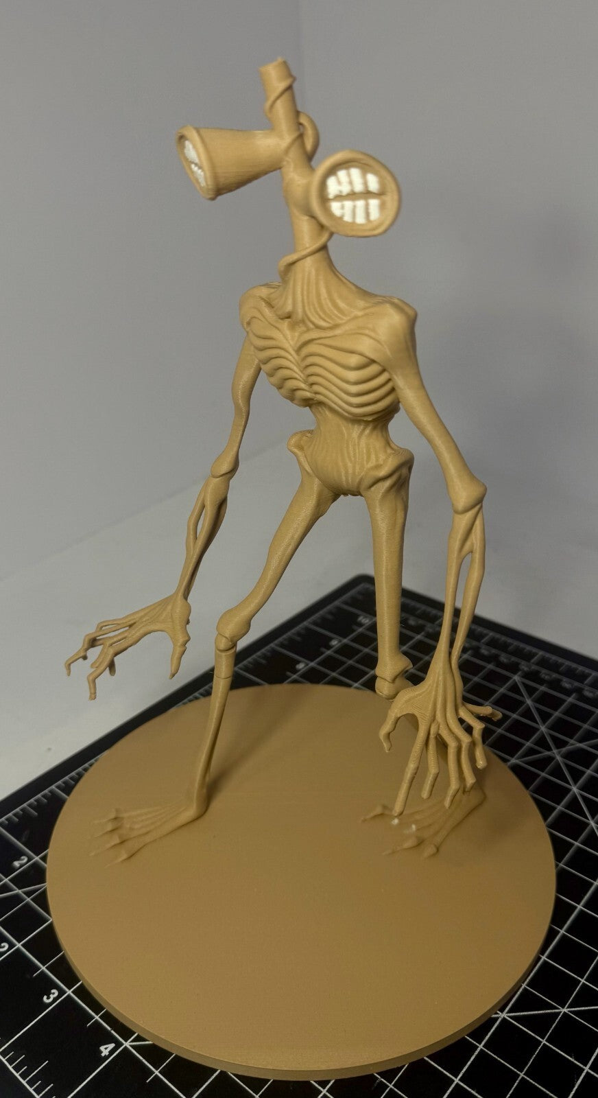 3D Printed Sirenhead Statue - PLA - 9 in - Horror
