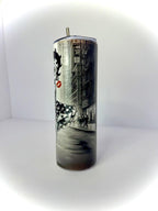20 oz Vintage Betty Boop Stainless Steel Tumbler with Lid, Straw