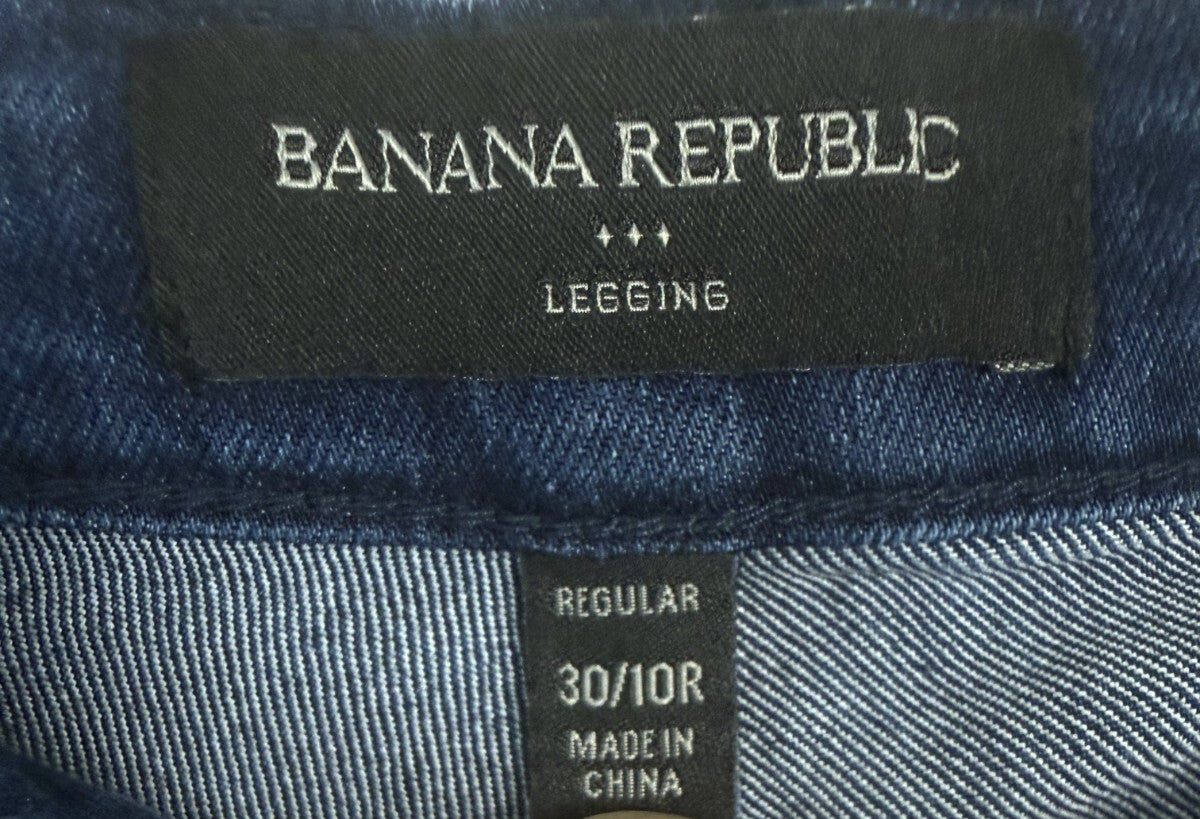 Banana Republic Legging Womens Jeans Sz 10 Zip pockets Sameday Shipping