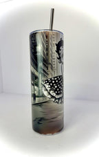 20 oz Vintage Betty Boop Stainless Steel Tumbler with Lid, Straw
