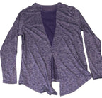 Real Essentials dry fit long sleeve active womens shirt Purple size M