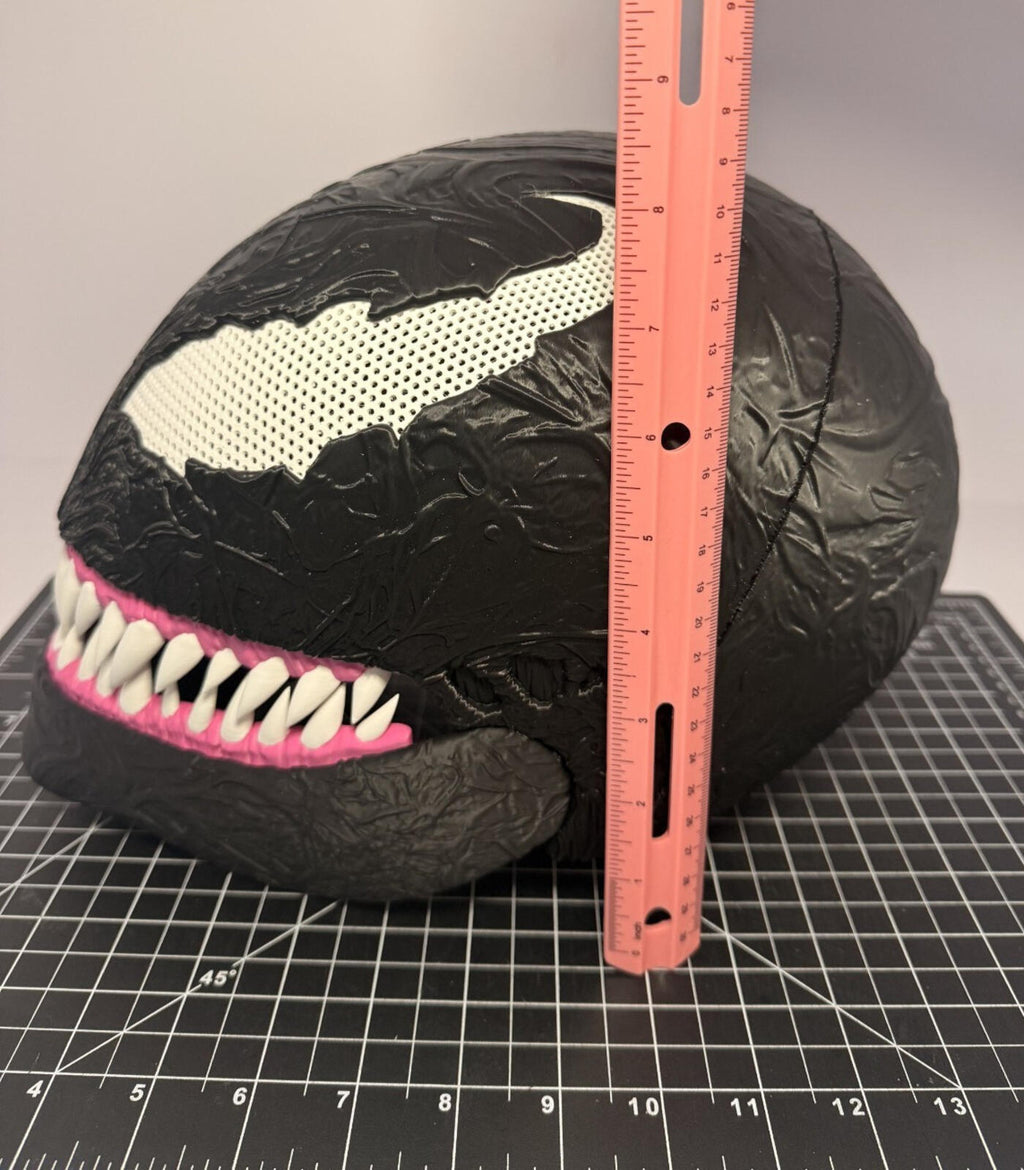 3D Printed Venom Full Face Mask Helmet Mesh Eyes Adult - Movable Jaw