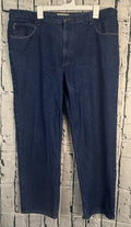 LL Bean Classic Fit Mens Size 42x30 Straight Leg Blue Jeans 100% Cotton