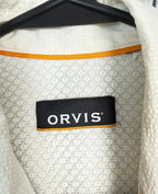Orvis Open Air Caster Ventilated Long Sleeve Fishing Shirt Mens Size M Cream