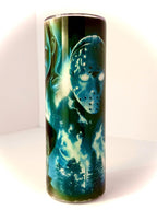 20 oz Glowing Killers Stainless Steel Tumbler with Lid, Straw Halloween