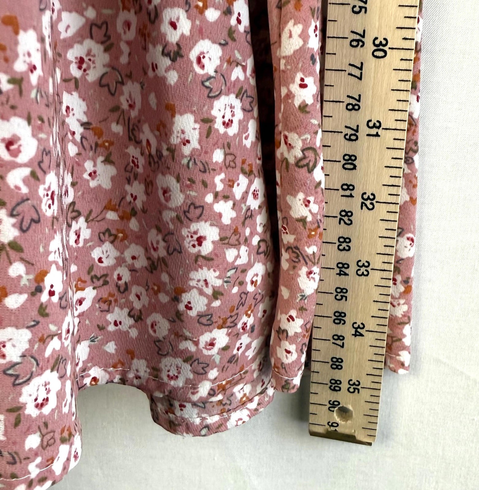 SHEIN Womens Dress Sz Large (runs small) White with Floral with Belt