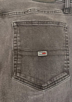 Tommy Hilfiger Mens Slim Jeans W36 L32 Black (Fits like 38x32)