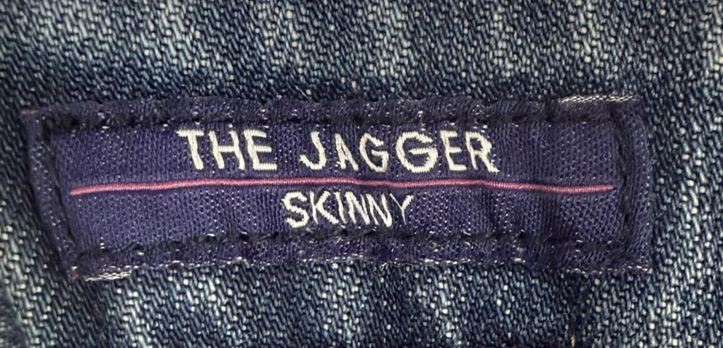 Vigoss Jeans Womens 30x31 Blue The Jagger Skinny Distress Medium Wash