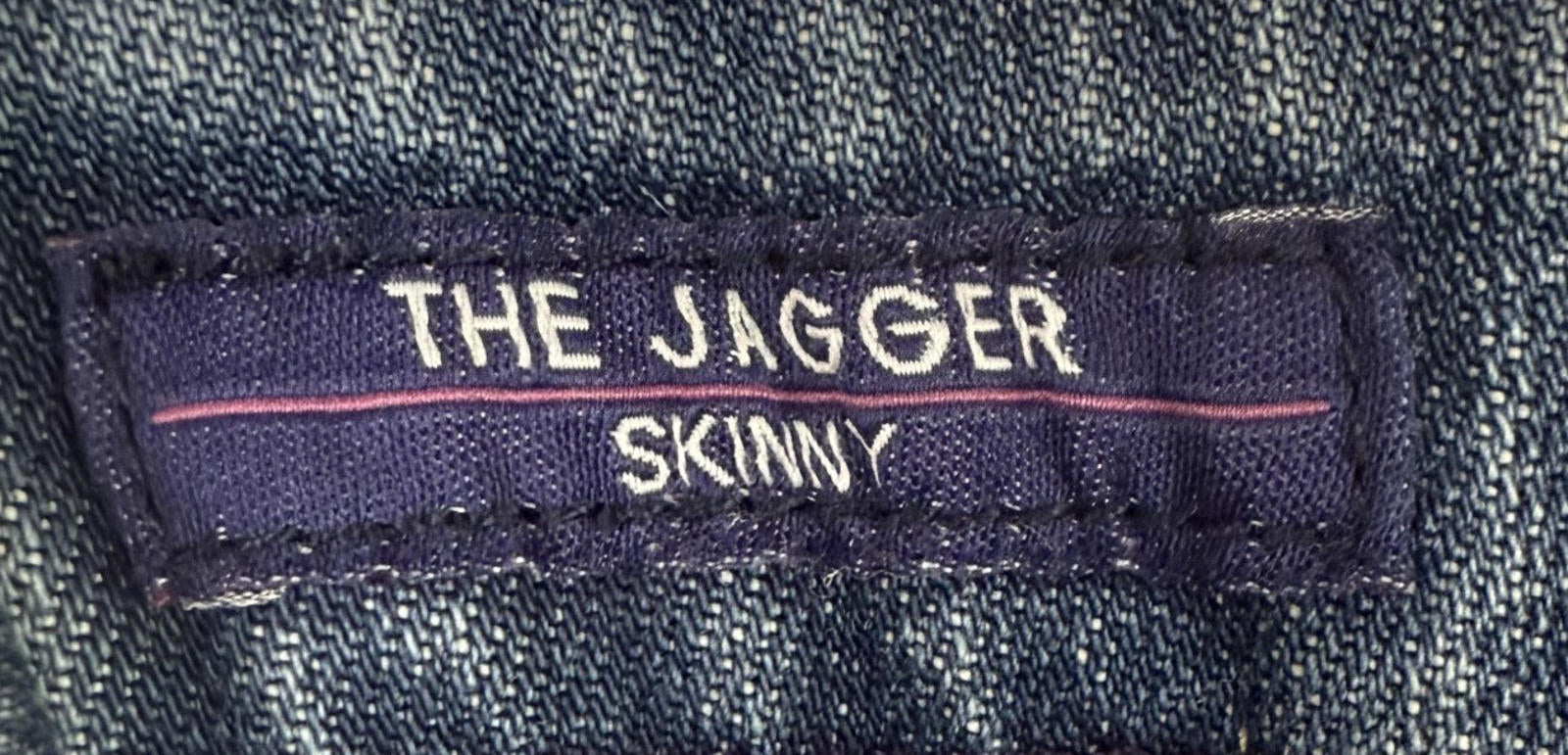 Vigoss Jeans Womens 30x31 Blue The Jagger Skinny Distress Medium Wash
