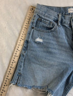 PacSun Shorts Womens 24 Vintage High Rise Cut-Off Blue Jean Distressed Denim