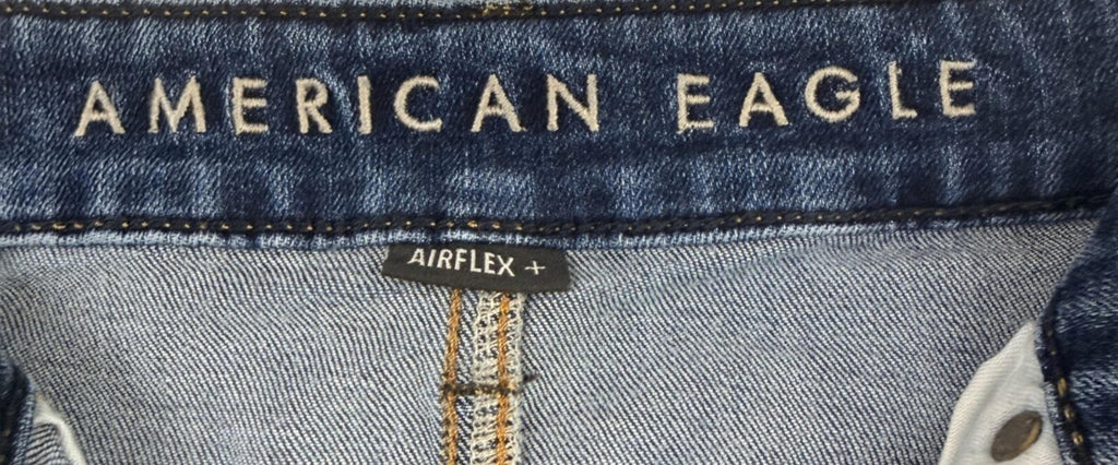 American Eagle Jeans Mens 29x30 Blue Athletic Straight Skinny Dark Airflex Plus