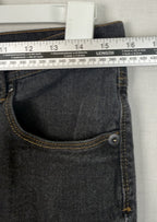 Empyre Jeans PunkRockPaul Black Mens Sz 32 Super Slim Denim Pant Zipper Pockets