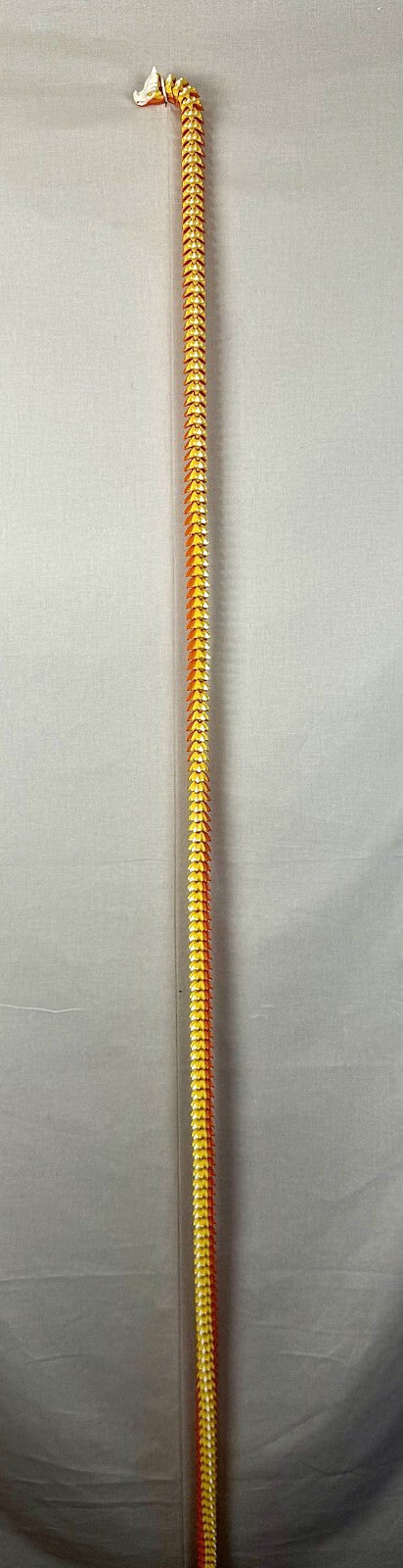 3D Printed LONG Dragon/Snake - PLA - Candy Corn - 5 Feet 4 Inches