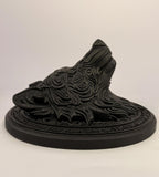 3D Printed Wolf Runes Large Plaque - Black