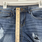 Dollhouse Jeans Womens 9 Blue Distressed Charley Skinny Fit Stretch Denim Pants