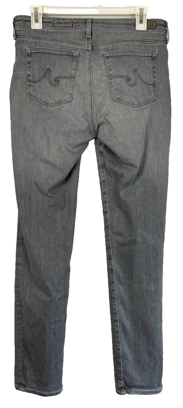 AG Adriano Goldschmied Women's Light Gray Prima Cigarette Leg Jeans Size 28