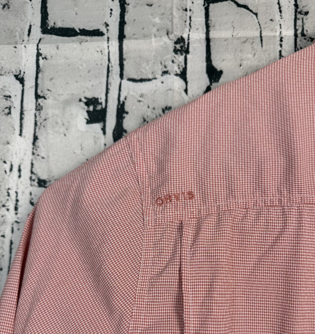 Orvis Open Air Caster Ventilated Short Sleeve Fishing Shirt Mens Sz Medium Red
